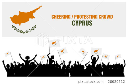 Cheering or Protesting Crowd Cyprus 28020312