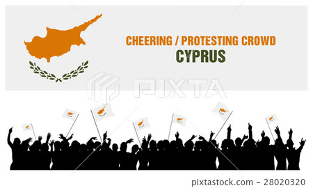 Cheering or Protesting Crowd Cyprus 28020320