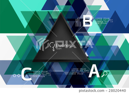 Vector infographic triangles - Stock Illustration [28020440] - PIXTA