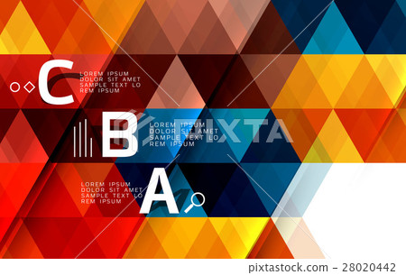 Vector infographic triangles Vector infographic triangles 28020442