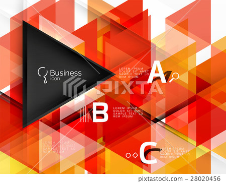 Vector infographic triangles Vector infographic triangles 28020456