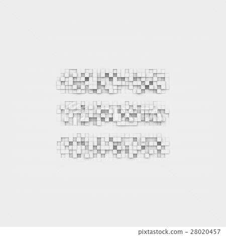 Rendering large hamburger icon made up of white 28020457