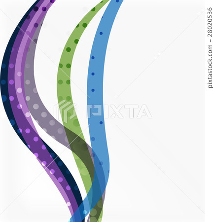 Vector abstract wave lines background 28020536