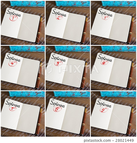 collage of days 1st to 9th of month September  28021449