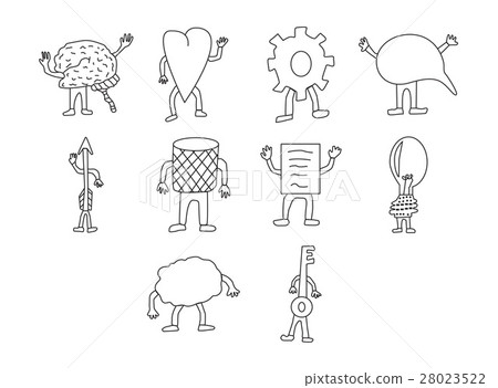 Vector icon set for brain functioning Vector icon set for brain functioning 28023522