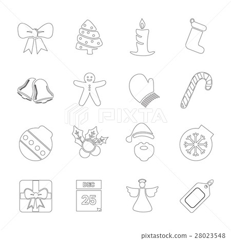 Vector icon set for christmas Vector icon set for christmas 28023548
