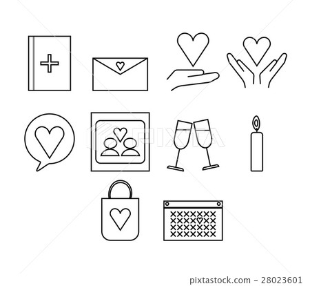 Vector icon set for dating couple Vector icon set for dating couple 28023601