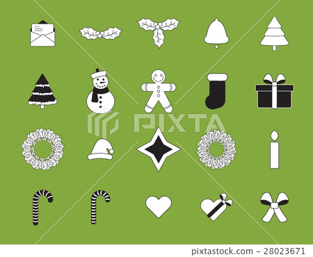 Vector icon set for christmas Vector icon set for christmas 28023671