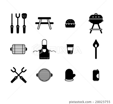 Vector icon set for kitchen accessories Vector icon set for kitchen accessories 28023755