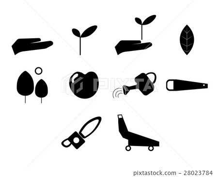 Vector icon set for gardening activities Vector icon set for gardening activities 28023784