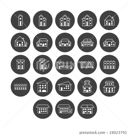 Vector icon set for real estate Vector icon set for real estate 28023791