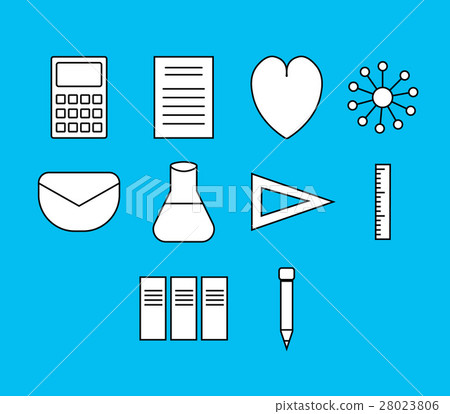 Vector icon set for science experiment 28023806