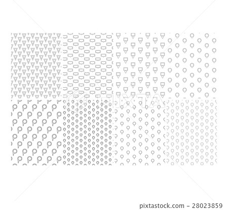 Vector icon set for seamless pattern Vector icon set for seamless pattern 28023859