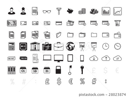 Vector icon set for business and finance Vector icon set for business and finance 28023874