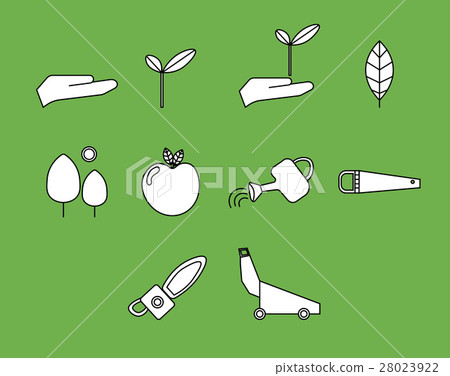Vector icon set for gardening activities Vector icon set for gardening activities 28023922