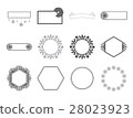 Vector icon set for various label 28023923