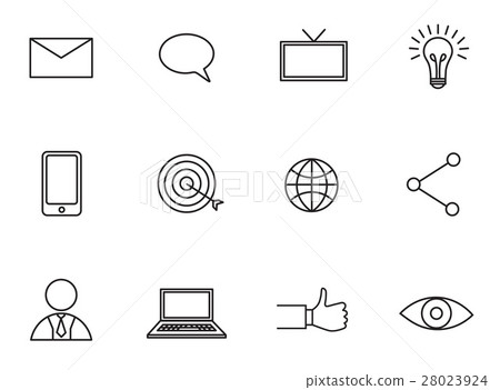 Vector set icons set for business Vector set icons set for business 28023924