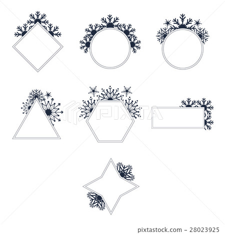 Vector set of mirrors of different shapes Vector set of mirrors of different shapes 28023925