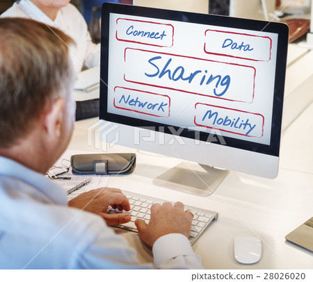 Social Network Box Word Diagram Concept 28026020