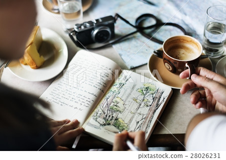 Coffee Table Drawing Nature Concept Coffee Table Drawing Nature Concept 28026231
