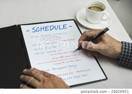 Schedule Daily Planner Organizer Concept Schedule Daily Planner Organizer Concept 28026951