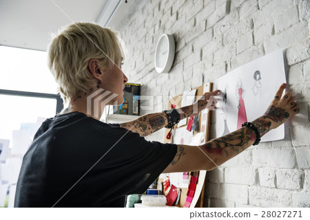 Fashion Design Sketch Drawing Concept 28027271