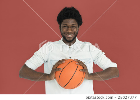 African Descent Man Basketball Casual Concept 28027377