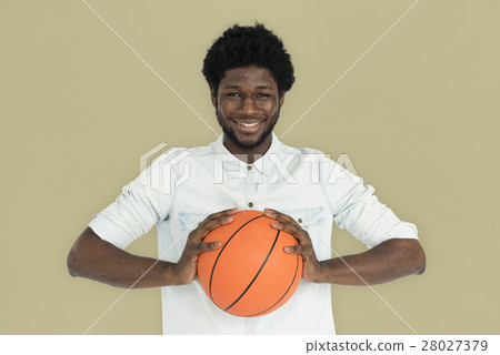 African Descent Man Basketball Casual Concept 28027379