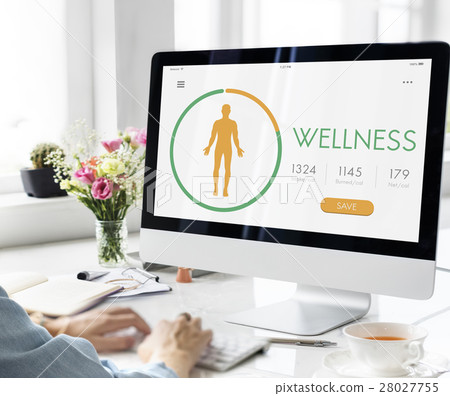 Calorie Counter Health Diet App Concept Calorie Counter Health Diet App Concept 28027755