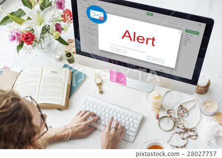 E-mail Popup Warning Window Concept E-mail Popup Warning Window Concept 28027757