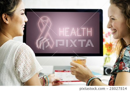Womens Health Awareness Ribbon Concept Womens Health Awareness Ribbon Concept 28027814