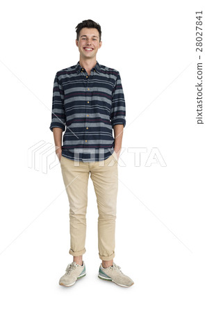 Young Man Smiling Happy Concept Young Man Smiling Happy Concept 28027841