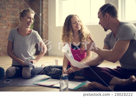 Diversity People Exercise Class Relax Concept Diversity People Exercise Class Relax Concept 28028222