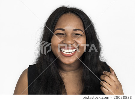 Woman Cheerful Studio Portrait Concept Woman Cheerful Studio Portrait Concept 28028888