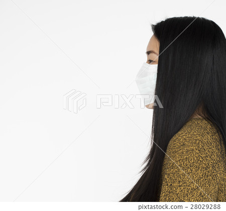 African Woman Wearing Mask Concept 28029288