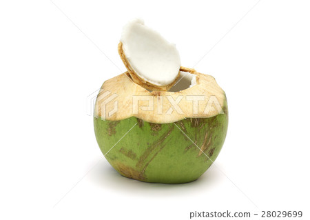 Coconut Ripe and tasty isolated on white Coconut Ripe and tasty isolated on white 28029699