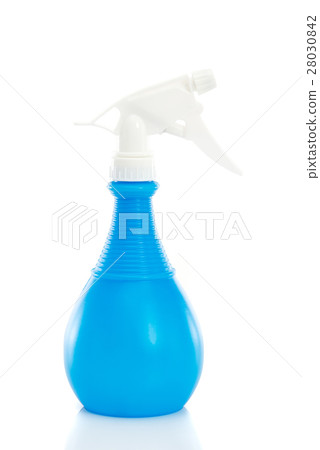 A blue plastic bottle of spray A blue plastic bottle of spray 28030842