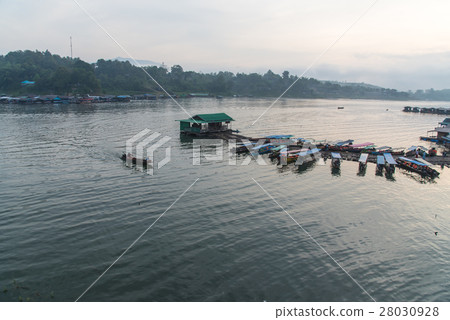 Landscape view of Sagklaburi, Kanchanaburi, Thailand Landscape view of Sagklaburi, Kanchanaburi, Thailand 28030928