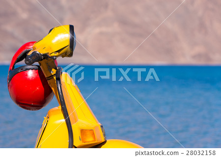 Yellow scooter  28032158