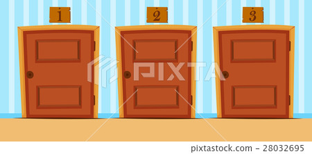 Doors with numbers in the house 28032695