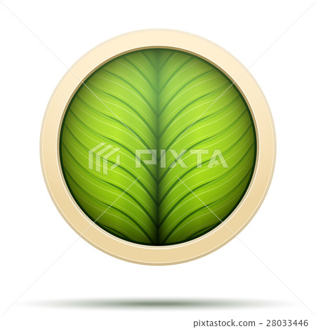 Leaves round Icon Vector Leaves round Icon Vector 28033446