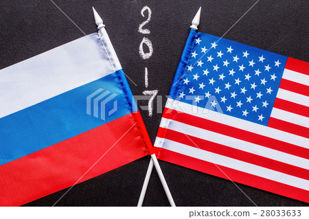 Flags of USA and Russia Flags of USA and Russia 28033633