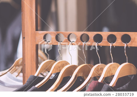 Wooden clothes rack 28033719