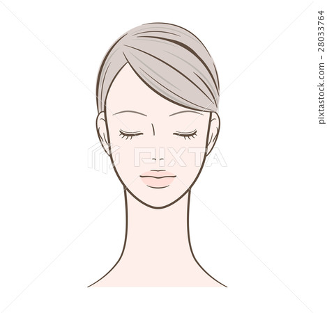 閉著眼睛的女性女性 閉著眼睛的女性女性 28033764