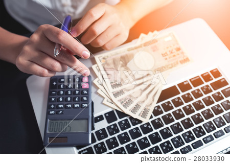 Savings, Finance, Economy and earning concept 28033930