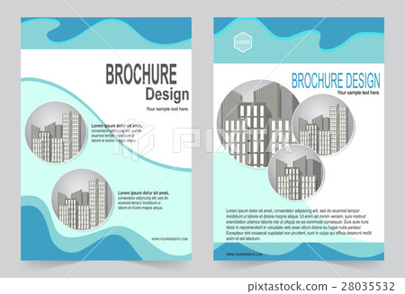Brochure template flyer design blue template Brochure template flyer design blue template 28035532