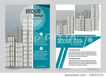 Brochure template flyer design green template Brochure template flyer design green template 28035533