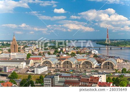 Panoramic view on the center of Riga Panoramic view on the center of Riga 28035649
