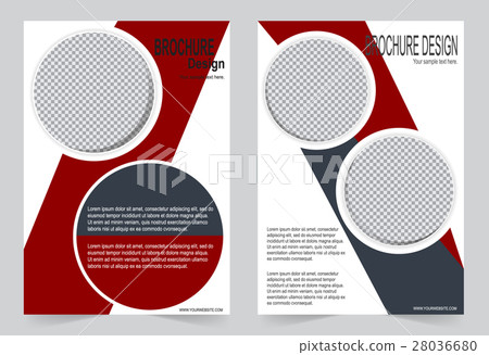 Red Brochure template flyer design Red Brochure template flyer design 28036680