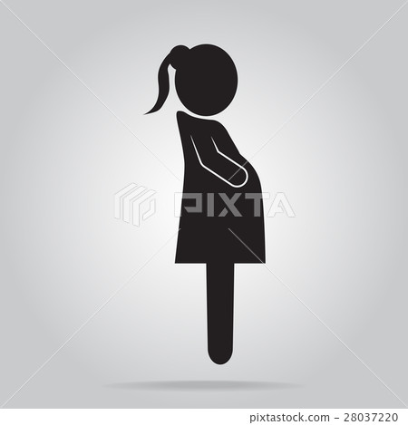 Pregnant woman icon Pregnant woman icon 28037220